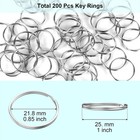 100pcs Key Rings Bulk Split Key Rings Keychain Rings And Crafts 1 Inch  25mm 