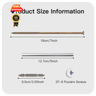 Gutter Screws 7 Inch  White  10 Pack 7 Inches  White