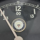 Vintage Chelsea Clock Co  Us Navy Quartz 24hr Ship s Clock Black Dial As-is 
