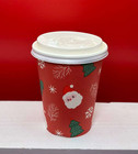 Disposable Paper Hot Cups 8 Oz   Coffee  Tea  Hot Chocolate Holidays Christmas