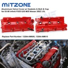 2x Upgrade Aluminum Valve Cover Kit For 03-07 Infiniti Fx35 G35 M35 Nissan 350z