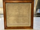 Antique English Needlework Sampler Eliza Dove 1849