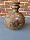 Vintage Dovetailed Metal Indian Water Jug Vessel Bottle 