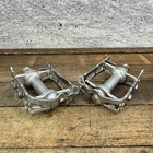 Vintage Campagnolo Record Pedals 9 16 In Silver Quill Road Bike Italy Eroica