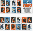 Usps Sheet Of Forever Stamps   retired Designs 