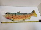 Vintage Dave Kober 30 Inch Trout Fish Sign On Wood