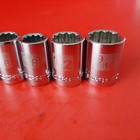 New 3 16 To 9 16  Easy Read Craftsman 12 Point 1 4  Drive Sae Shallow Socket Set