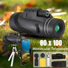 Day   Night Vision 80x100 Zoom Hd Monocular Starscope Monocular Telescope
