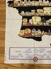 Vintage French Cotton Kitchen Dish tea Towel Map Of French Cheese Regions