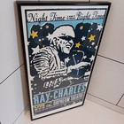 Ray Charles Shipping Reduced    night Time Is The Right Time  Framed Poster  02