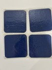 Rare Set Of 4 Golden Metal Shop Vac America   s  1 Selling Wet dry Vac Coasters