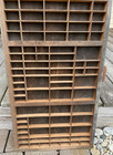 Antique Wooden Printers Drawer J2 Hamilton Letterpress Type Shadow Box 32 x 17 
