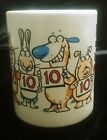 1980s Shoebox Greetings Vintage Ceramic Coffee Cup Mug 50 Is Five Perfect 10 s