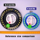 Kite Reel For Adults  10 3 Inches Dia With 2600ft String  Line Winder With Lock 