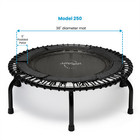 Jumpsport 250 Workout Rebounder For Adults  39  Mini Fitness Trampoline  Black