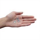Zhuohai 300 Pcs Acrylic Ice Rocks Crystals Gems  Bulk Fake Light Blue