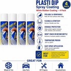 4 Pack Plasti Dip White 11 Oz Spray Coating peelable Rubber Coating For Wheels