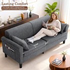 5 In 1 Convertible Sleeper Sofa Bed Futon Couches Living Room W storage Pockets