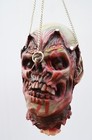 Life Size Halloween Props Scary Walking Dead Zombie Rotten Chained Head 