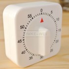 Square 60 Minute Mechanical Kitchen Cook Cooking Timer Food Preparation Baking