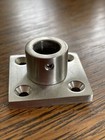 Stainless Steel Round Bar   Tube Holder Support Block Flange Set Screw 15 32    Id