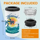 Joyclub 4 Pack 16oz Sublimation Beer Can Cooler Blanks 4 Pack  White-16oz