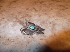 Vintage Navajo Sterling Silver Turquoise Butterfly Brooch Dean Kirk Trading Post