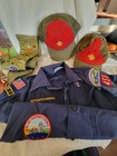 Licensed Lot Boy Cub Scouts Of America Items Shirt M Youth Sash Patches Badges