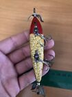 Heddon Underwater 150 Minnow Bass Fishing Lure Rare Vintage Wood Marked Props