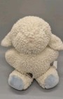 8  Vintage Eden Musical Wind Up Baby Lamb Blue Stuffed Animal Plush Toy 