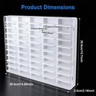 White Display Case Wall Mounted Cabinet Shelf For 1 64 Scale H-o-t-w Diecast Car