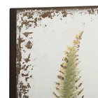Metal Leaf Home Wall Decor Wall Sculpture  Set Of 2 Wall Art 13 w  36 h  White