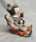 Rare Snowflake Flower Cochiti Nm Pueblo Pottery Storyteller Exc 