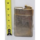 Vintage Made In France Cigarette Case Lighter Combo Silver Gold Tone 5 5  As-is