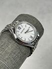 Michael Kors Watch Womens 36mm Mindy Pave Bezel Mop Dial Silver Tone New Battery