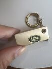 Antique Vintage A Gold Tone Pocket Address Book Keychain Key Ring Mini Usa