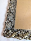 Vintage Filigree Picture Frame Baroque Ornate Gold Silver Tone Vanity Tray 17x14