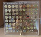 Australian 71 Coloured Coins  2 Coin Collection 2012 - 2025 In Acrylic Display