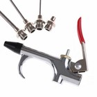 5pc Air Blow Gun Tool   3 Nozzles Inflation Needle Spray Blower