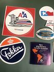Vintage Lot Of 8 Delta American Airlines 1970s 80s Luggage Decals Stickers