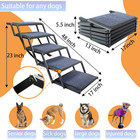 Dog Ramp 5 Step Folding Stairs Car Truck Suv Portable Ramp 250 Lbs