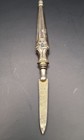 Vintage Vtg Art Deco Metal Brass Letter Opener   Nail File 6 3 4  