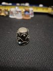 Vintage Possible Ss Thimble With Jadeite Stones Made In Italy - Ornate  