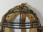 Early Vintage 1930s Baseball Antique Catchers Mask Metal Cage Ear Guards Good