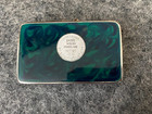 1981 Estee Lauder Jewelers Blue Enameled Solid Perfume Compact - Rare