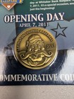 Lexington Legends Baseball Opening Day Commemorative Coin 2011 Season Unopened 