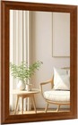 Rustic Wood Wall Mirror For Bathroom rectangle 24 X 36 Inch Vanity Mirrors