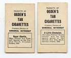 Skye Terrier Dog Vintage Cigarette Cards X 2 Ogden s Tabs 1901  royal Charlie 