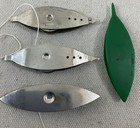 Vintage Lot Of 4 Metal  1 Plastic  Tatting Sewing Shuttles Made In U s a 