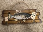 Bass Fishing Sign And Hooks